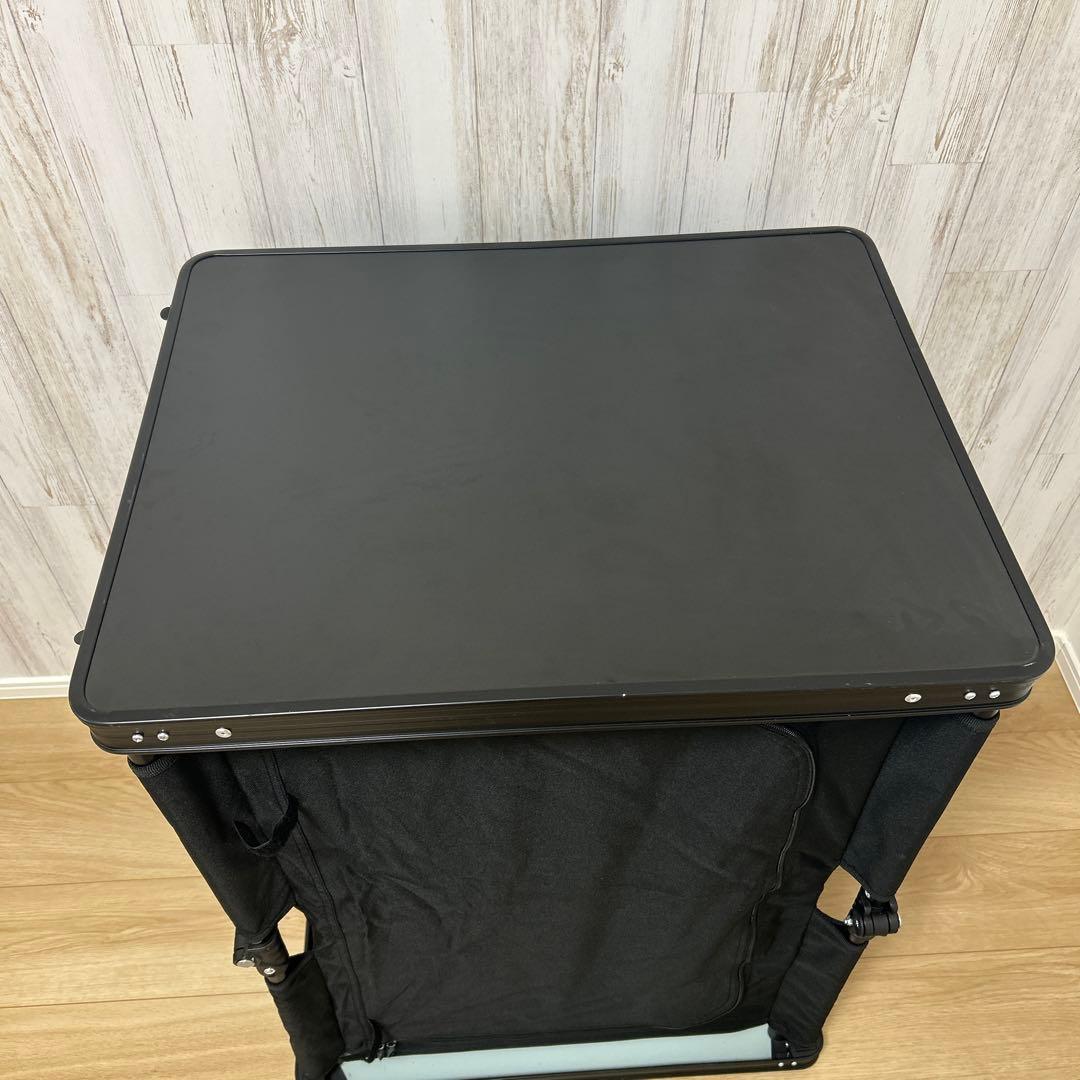 DOD(ディーオーディー) マルチキッチンテーブル ブラック