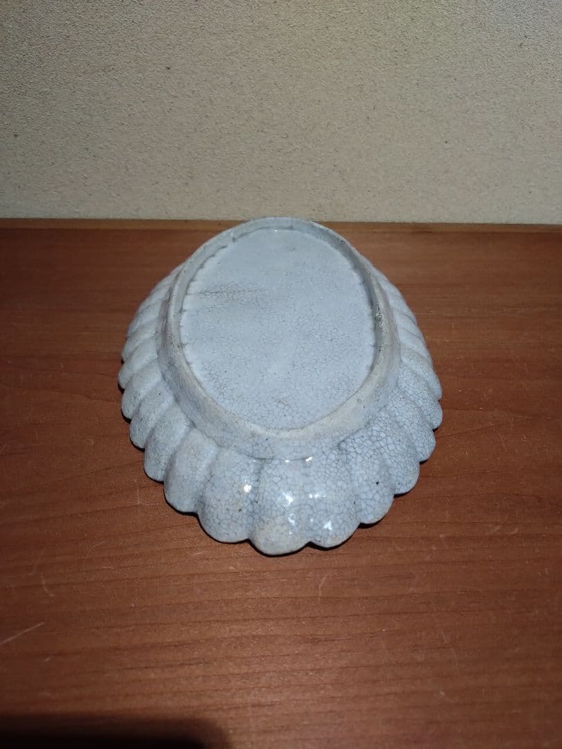 古清水 桔梗紋 輪花 長皿