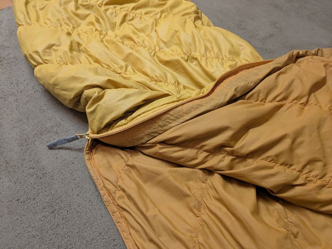 モンベル スパイラルダウンハガー650 #2 左ジッパーイエロー