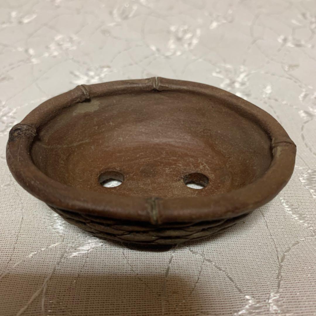 嵐山　楕円　カゴ　盆栽鉢