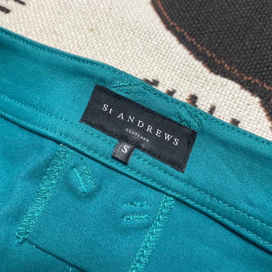 【新品未使用】St. Andrews ティール スカート S グリーン