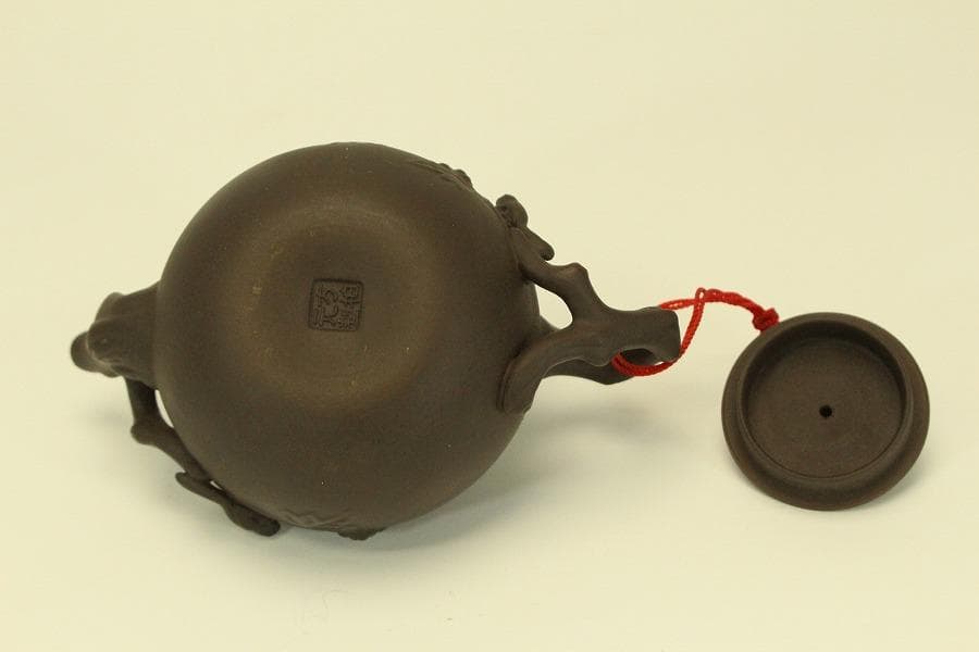 煎茶 紫泥 急須 中国美術(BB462)