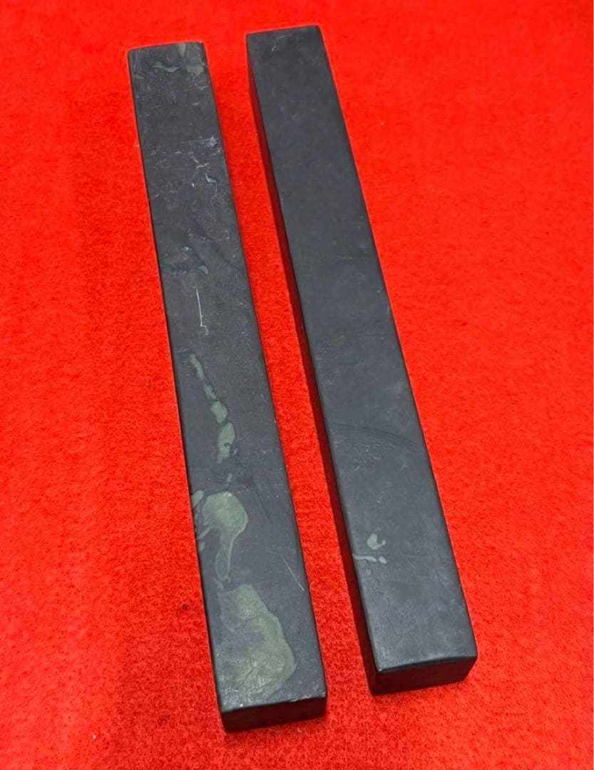文房具/文鎭一対/寿山石。書法用文針y640
