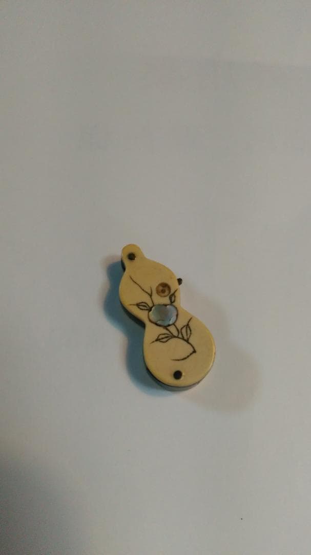 ひょうたん形ミニハンコ　螺鈿入り