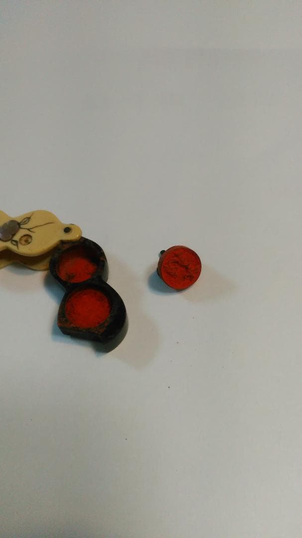 ひょうたん形ミニハンコ　螺鈿入り