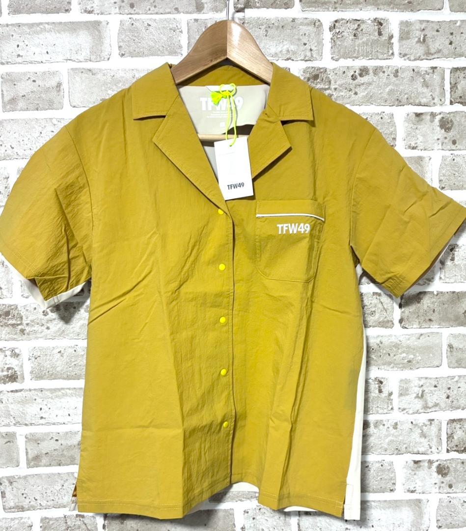 【フォロー割】新品 TFW49 コンビネーションオープンカラーシャツ Lサイズ
