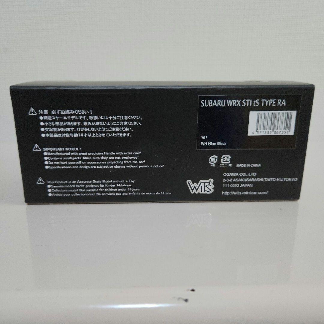 希少！1/43 wit's SUBARU WRX STi ts TYPE RA
