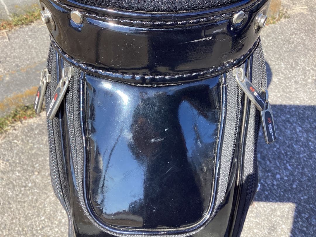 中古　マスターバニー　キャディバッグ　ブラックエナメル