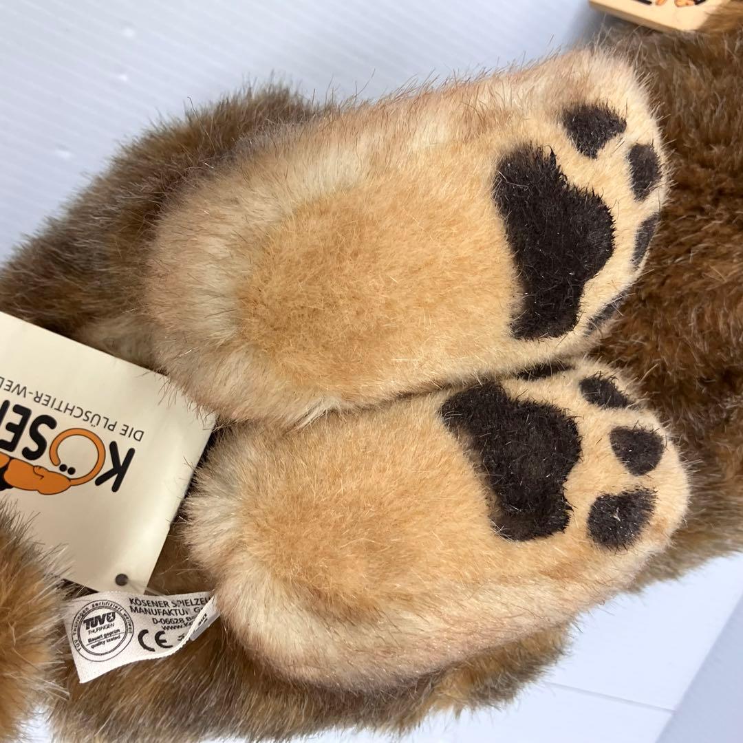 【Kösen/ケーセン】ぬいぐるみ　オオカミの子　横たわり　伏せ　寝そべり