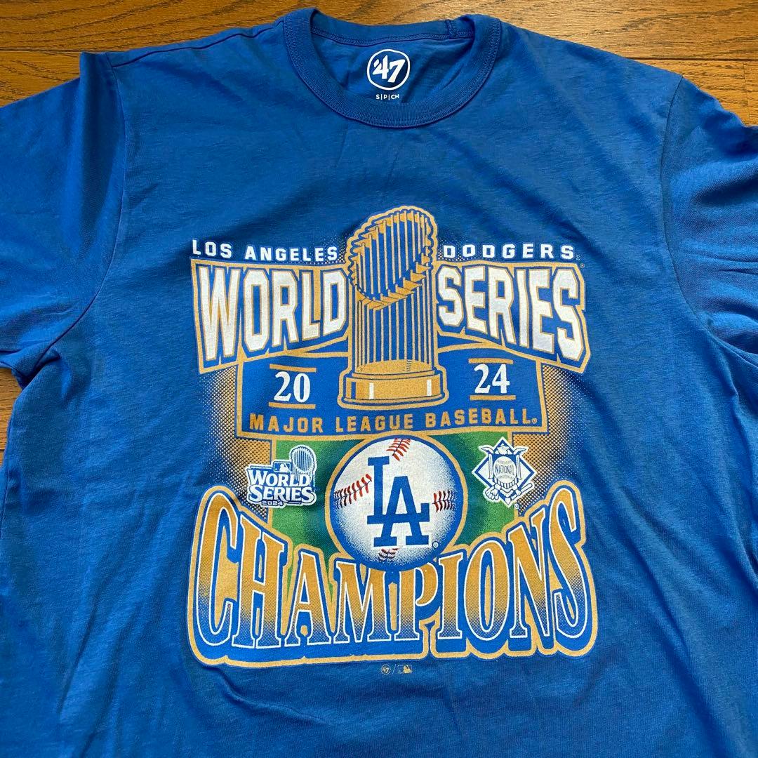 47 Brand 海外版 ドジャース 2024ワールドチャンピオン記念Tシャツ