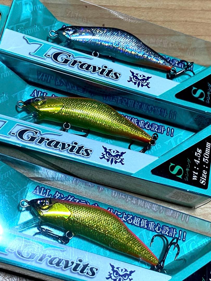渓流ミノー　Tグラヴィッツ50S×6 ハードストリームス タングステンウエイト
