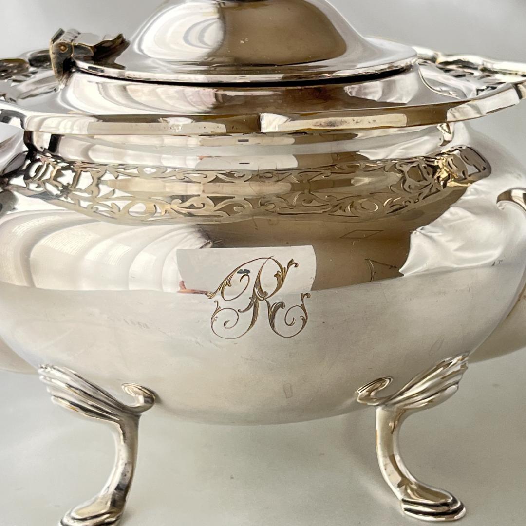 【 James Deakin】 透かしのティーセット 3点　ティーポット