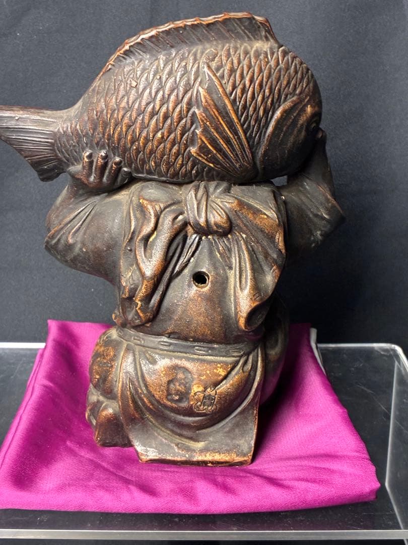 備前焼 恵比寿様 置物 A-35