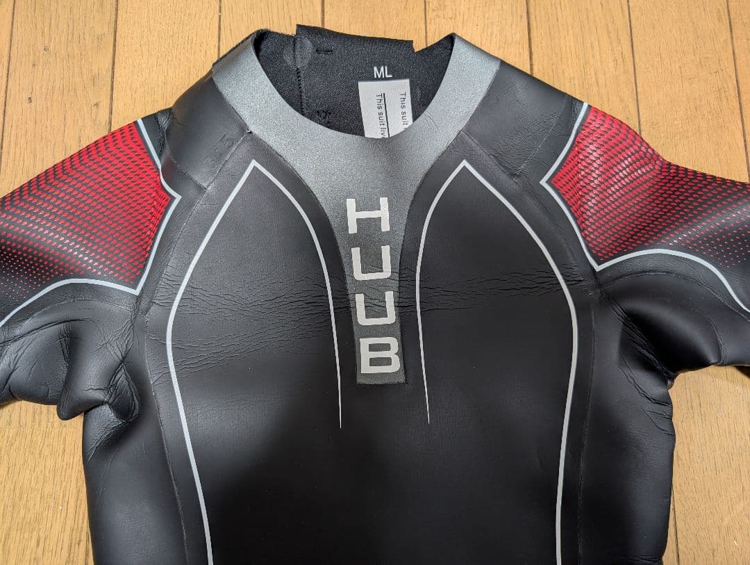 美品 HUUB ウェットスーツ トライアスロン メンズ MLサイズ リペア跡あり
