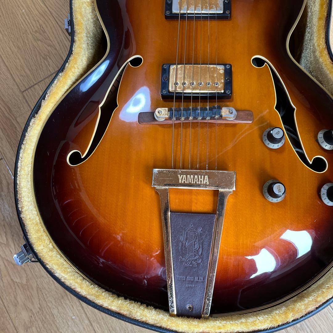 Yamaha エレキギター フルアコースティック ブラウン