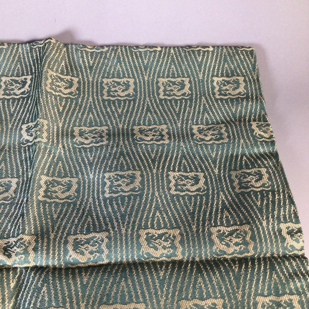 Ｍ４５３　帛紗　『袋師　土田友湖作』『即中斎　箱書』『龍文』『緞子袱紗』　共箱