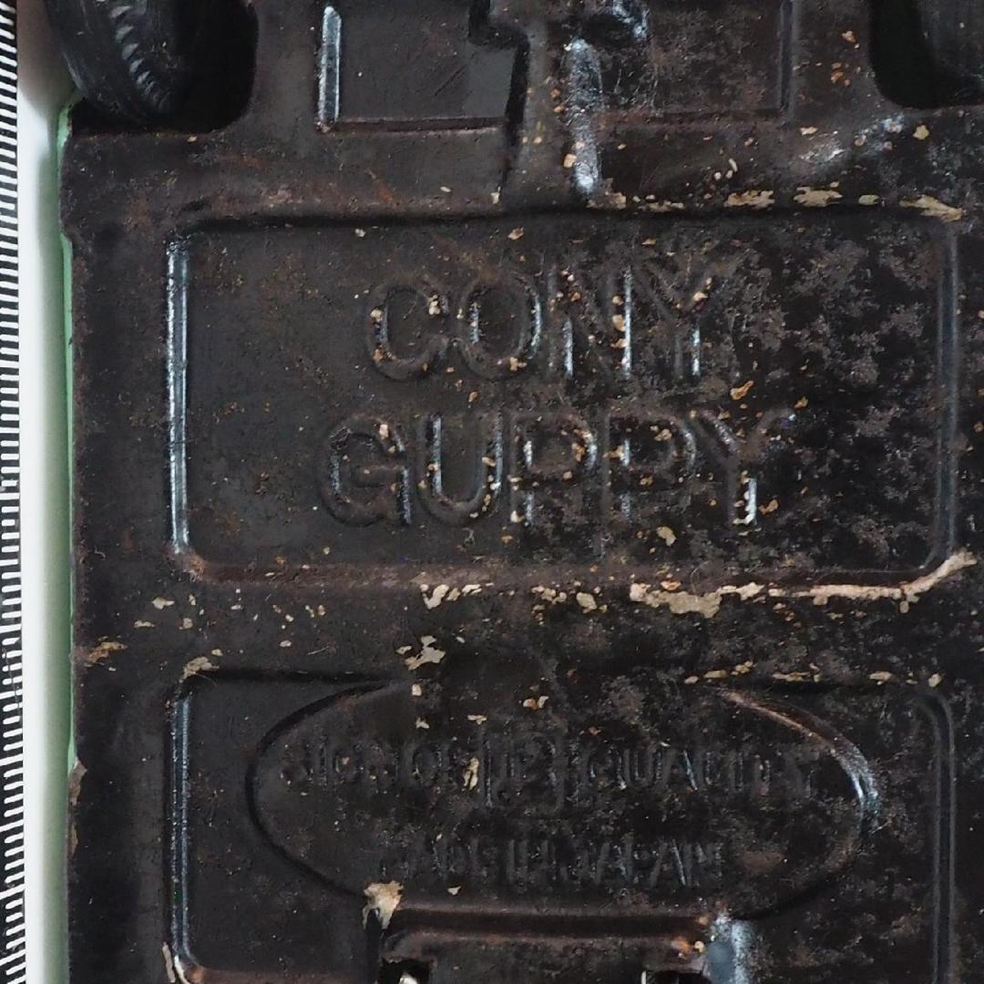 萬代屋【愛知機械工業コニー グッピー黄緑 フリクション】当時物ブリキ自動車 箱無