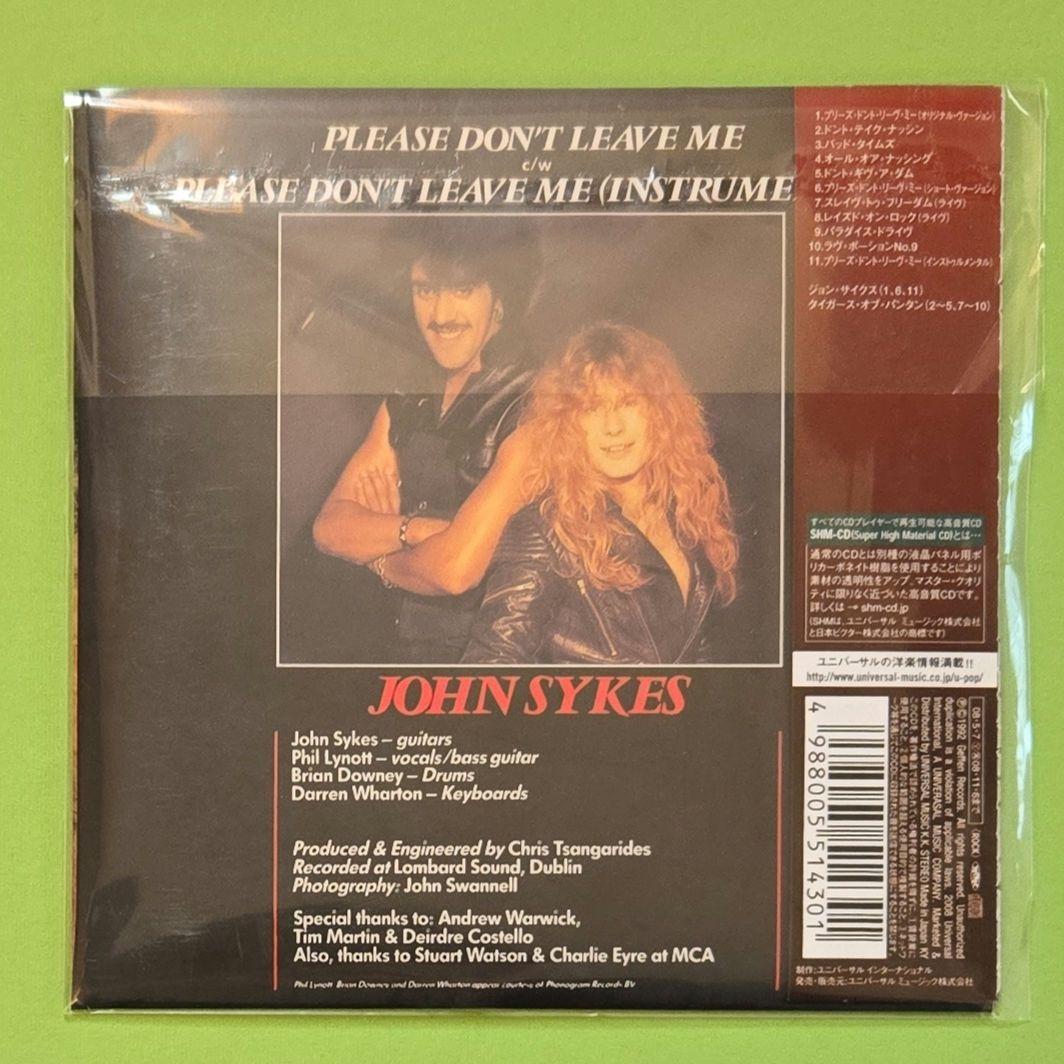 John Sykes　Please Don't Leave Me　紙ジャケット