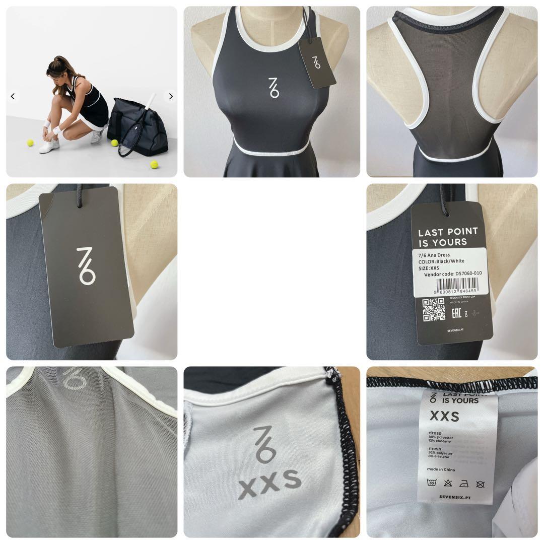 日本初上陸　セブンシックス　テニスウェア　ワンピース　黒