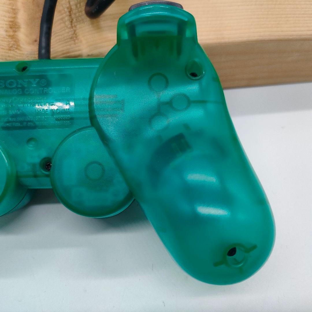 プレイステーション２ コントローラオーシャンブルー グリーン２個セット