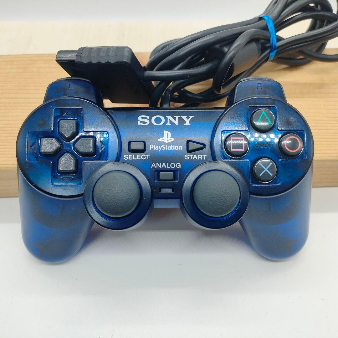 プレイステーション２ コントローラオーシャンブルー グリーン２個セット