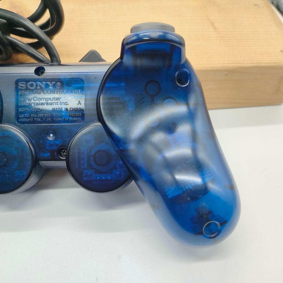 プレイステーション２ コントローラオーシャンブルー グリーン２個セット