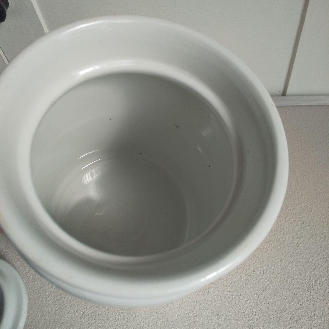 アンティーク　陶器キャニスター　RAISINS