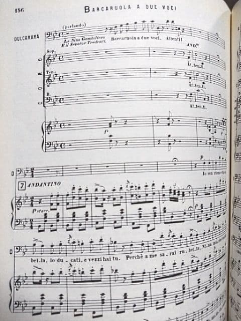 G.タッデイ直筆サイン入り「愛の妙薬」ヴォーカルスコア 楽譜