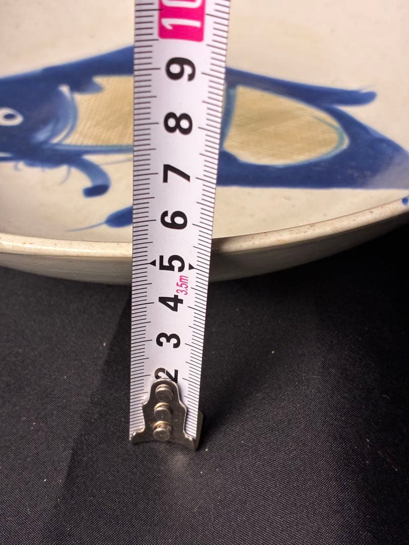 魚の絵皿 呉須染付け