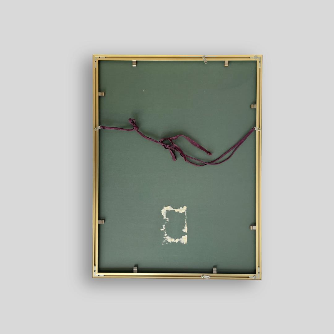 希少 1980s【マリオ・アバチ】 ヴィンテージ 額装 エキシビジョンポスター