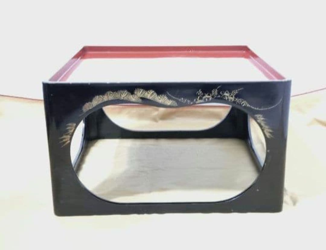 漆器　沈金金蒔絵　木製　脚付きお膳　大中小　御膳　殿様膳　本膳　骨董　時代物