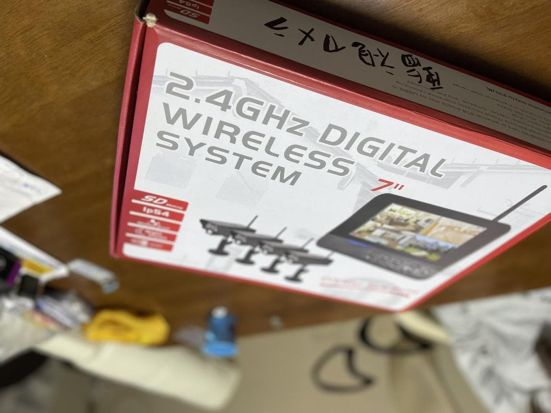 防犯ワイヤレス監視カメラ + モニターセット新品未使用品sanwa supply