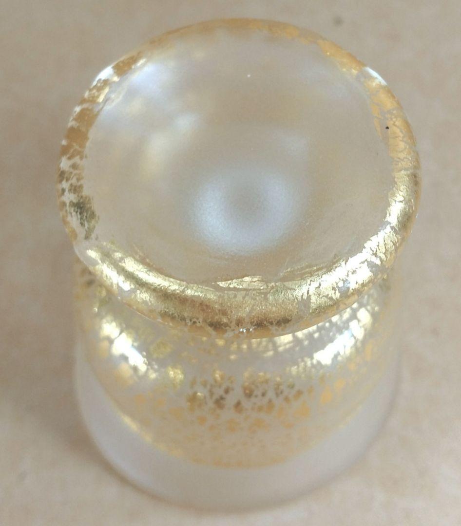 【本物保証】藤田喬平 手吹ぐい呑 共箱 栞 無傷美品 文化勲章受章(2002年)