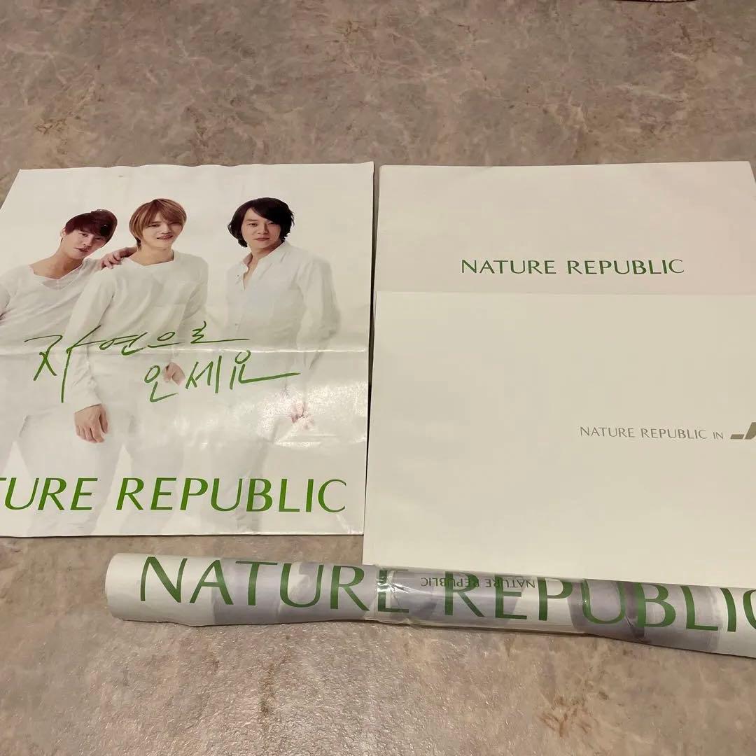 NATURE REPUBLIC JYJ ポスター　写真集　ショップバッグ