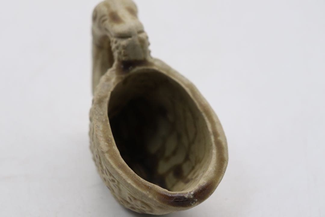 中国　青磁　鴨　陶器　送料込み250212