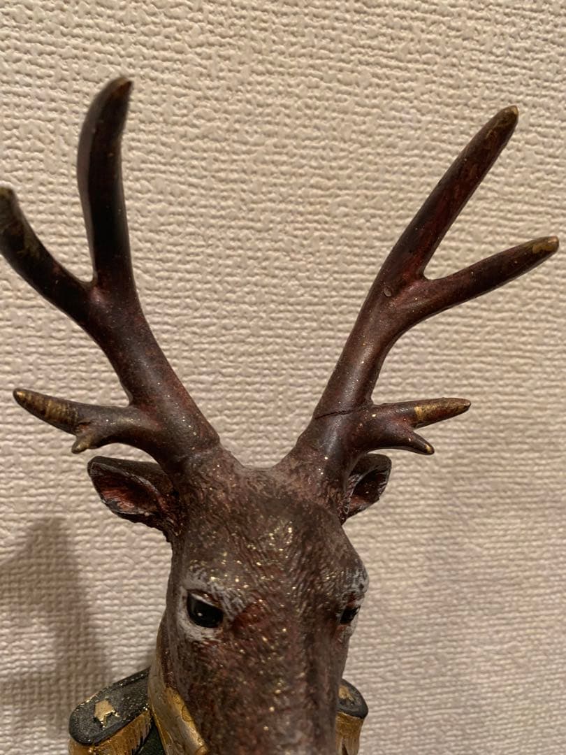 紳士鹿の置物　ヨーロッパ　欧州　工芸品　美術品 訳あり