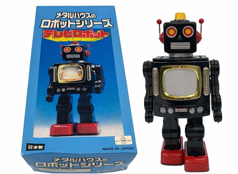 【初期デザイン・確認確認済】メタルハウスのロボットシリーズ　テレビロボット
