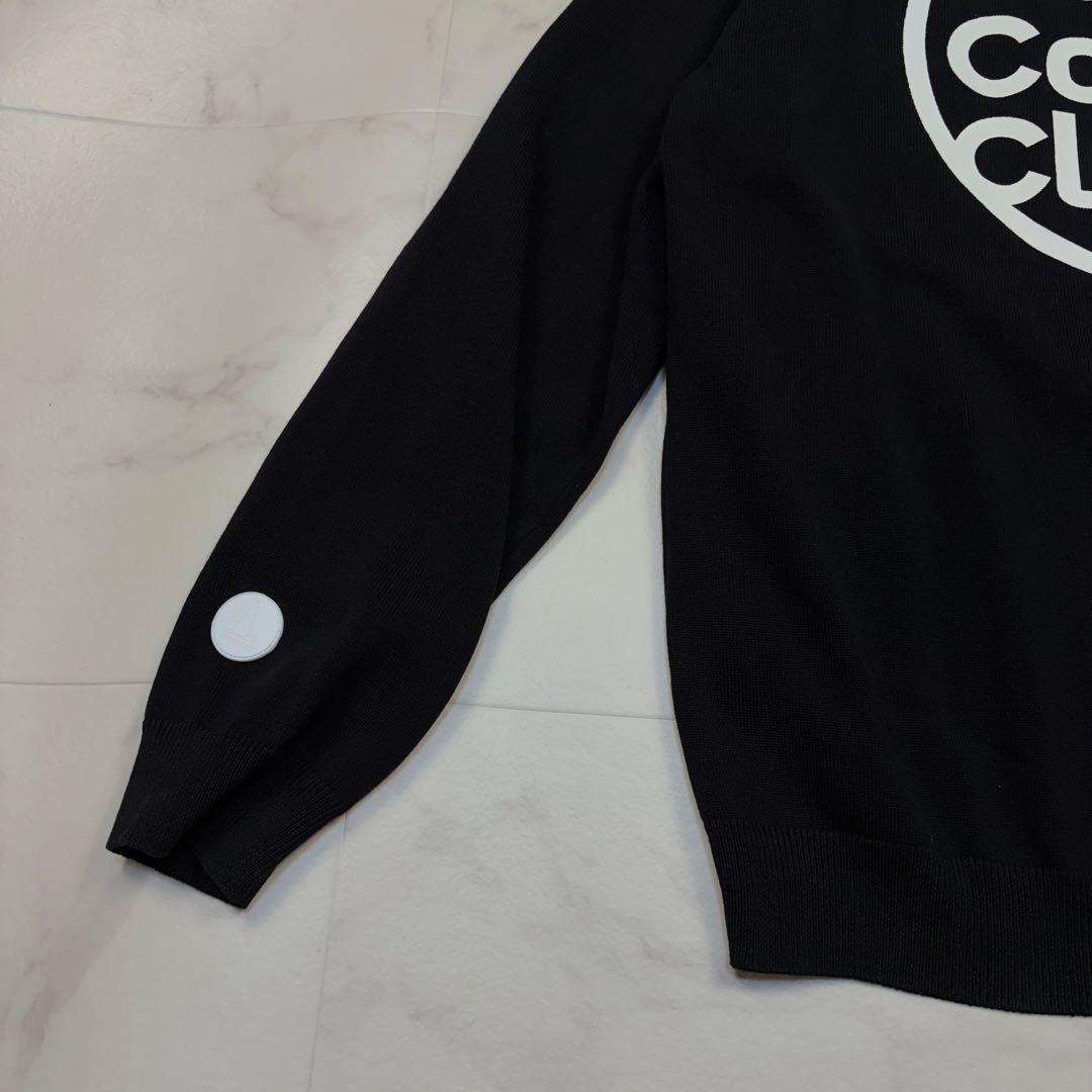 新品タグ付き！FR2 GOLF. ゴルフシャツ　黒　バックプリント　ロゴ　L