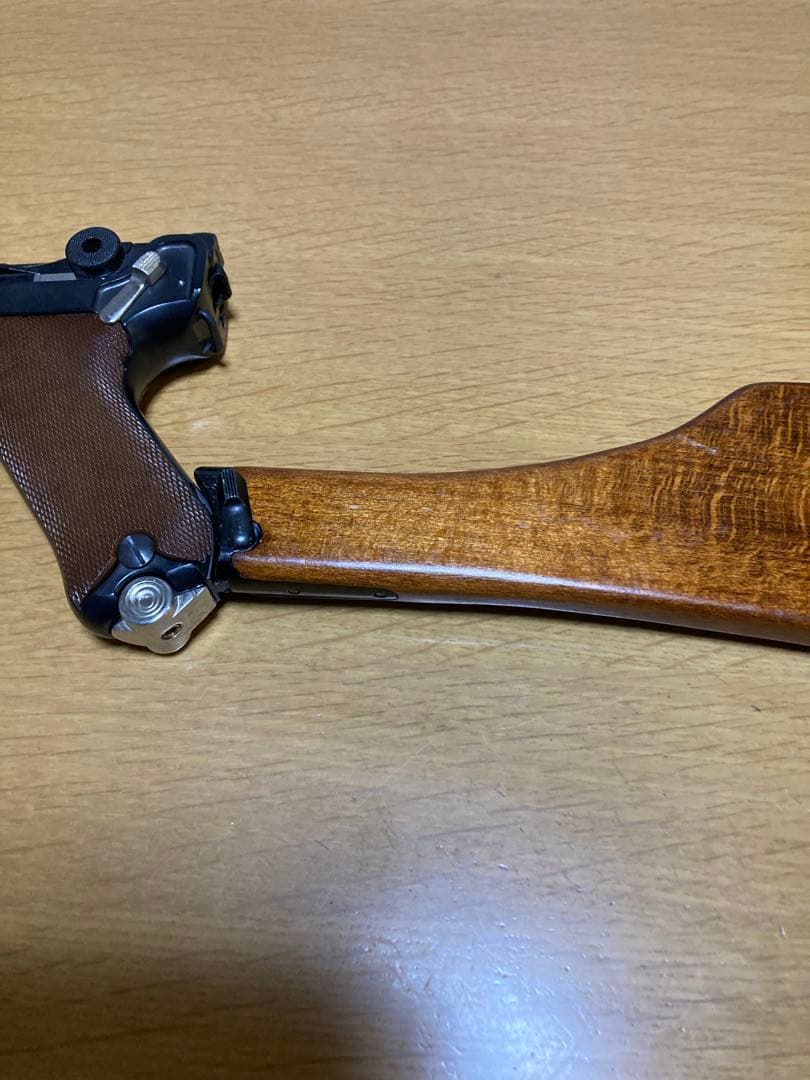 タナカワークス製ルガー P08ブローバック　ルガーP08用の木製ストックセット