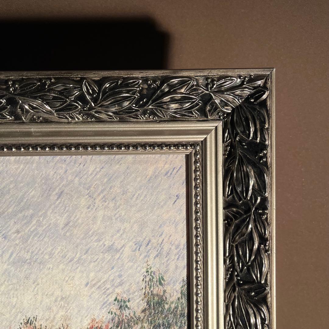 プリントアート ゴッホ サン・ピエール広場を散歩する恋人たち 額付き