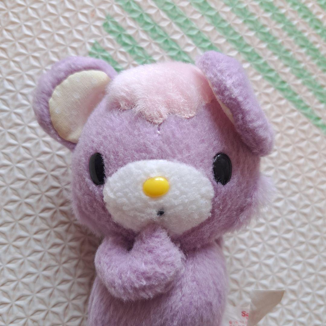 レア★サンリオ　マイメロディ　くまちゃん　紫色のぬいぐるみ