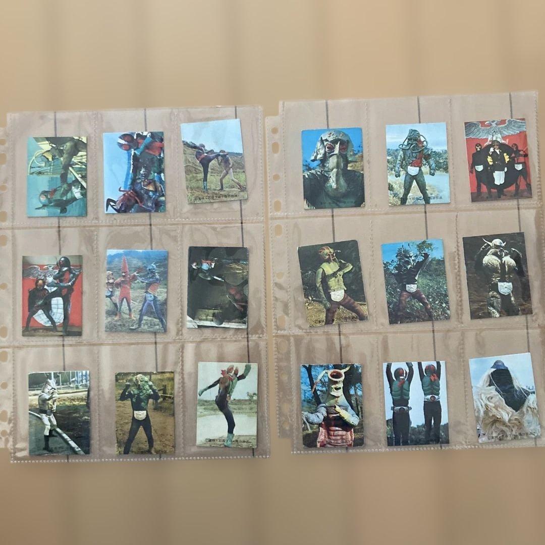 昭和レトロ★旧カルビー仮面ライダーカード1番から100番の連番★アルバム付き