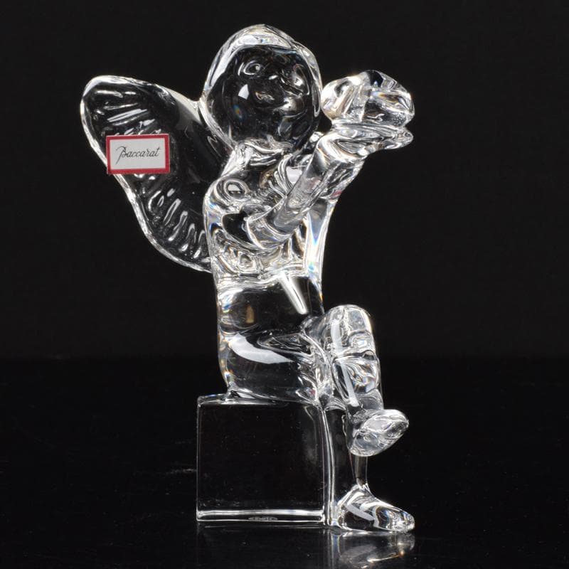 Baccarat　バカラ　クリスタルガラス　天使　置物　箱付　V　7135