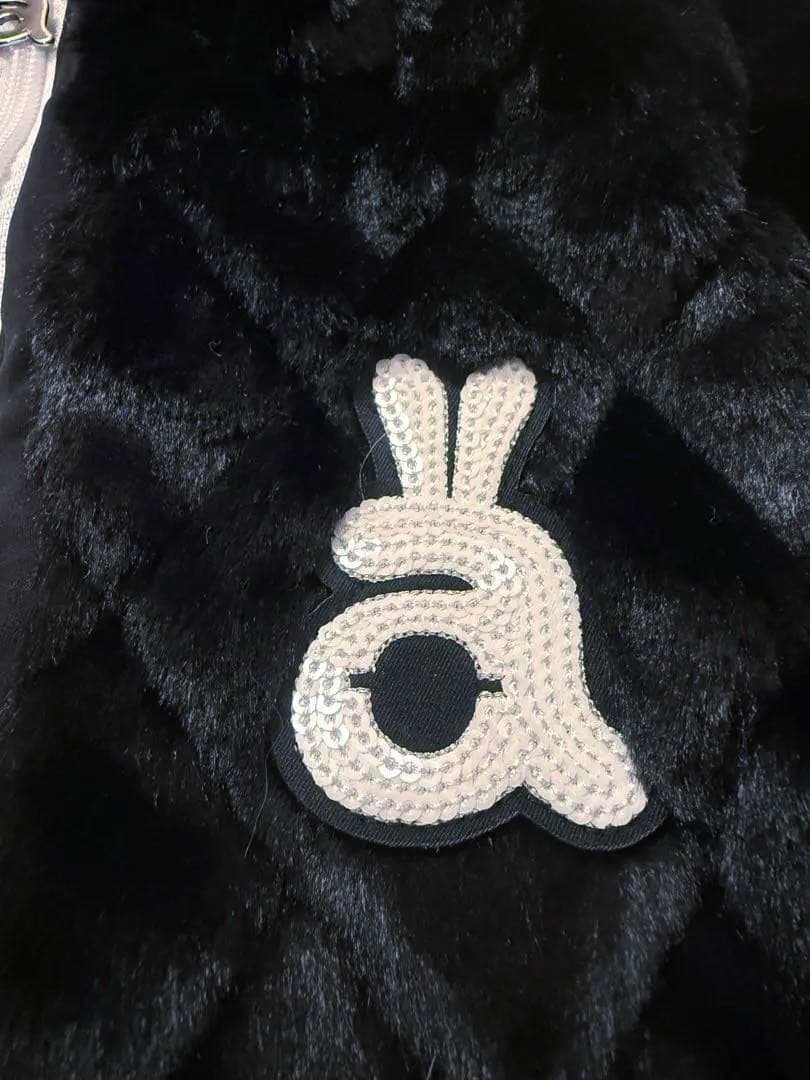 archivio レディース ブラックファーワンピース（キルティング）