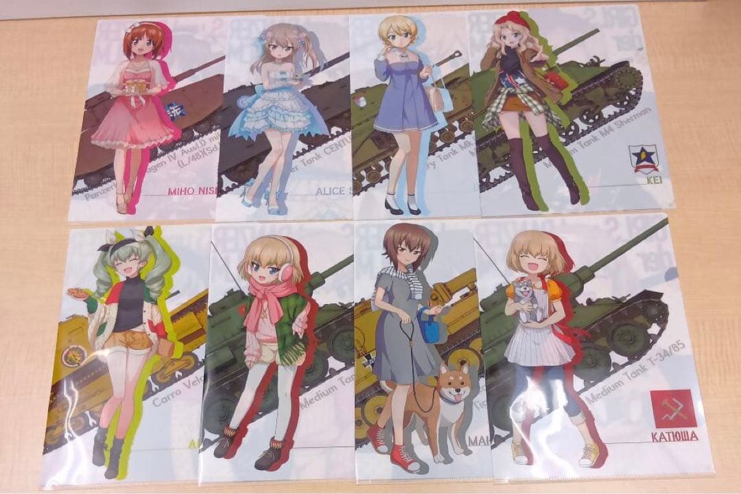 ❶一番くじ ガールズ＆パンツァー 戦車道大作戦！ クリアファイルセット 62枚