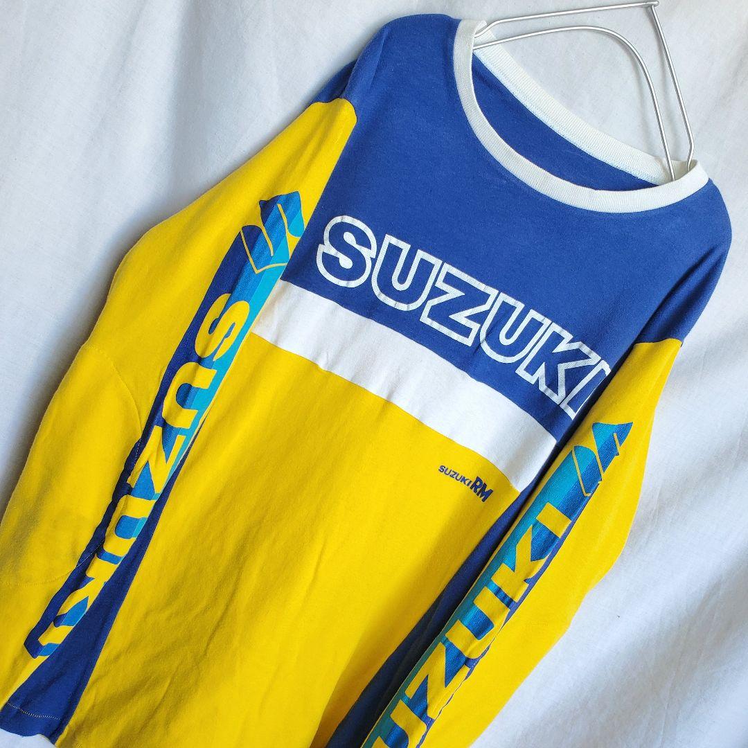 希少 90s SUZUKI　モーターサイクル　ロンt 車 バイク 古着