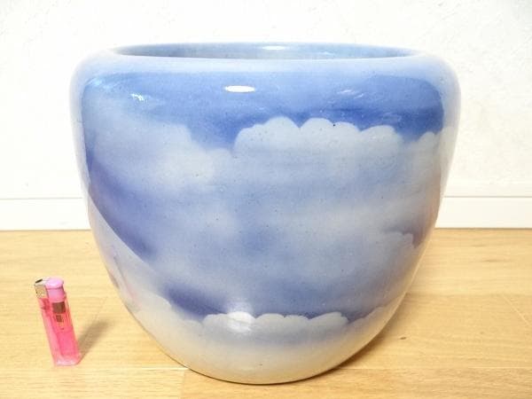 希少 アンティーク 富士山 富士柄 火鉢 蔵出し 骨董 昭和 レトロ 当時物