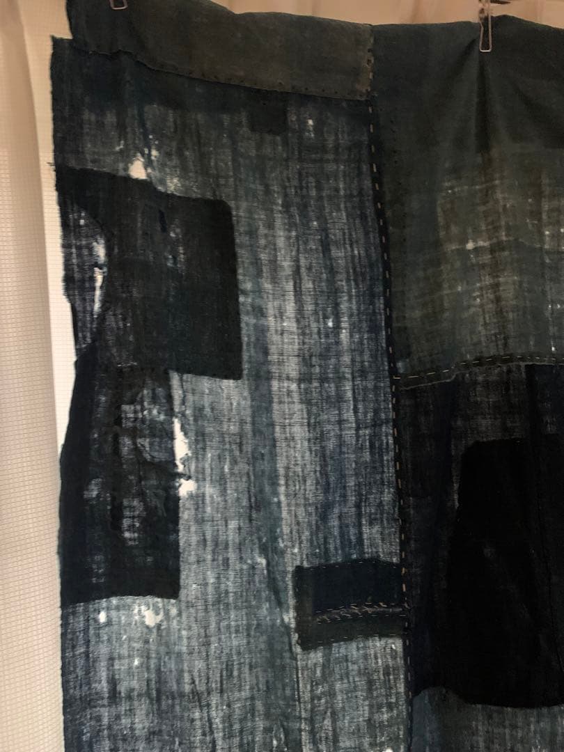 古道具インディゴパッチワーク生地