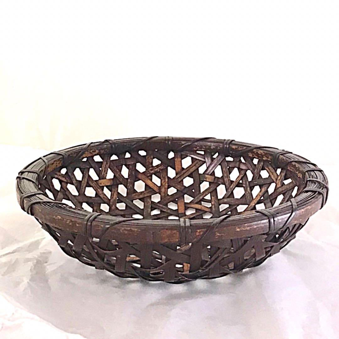 虎斑竹 盛り籠 中