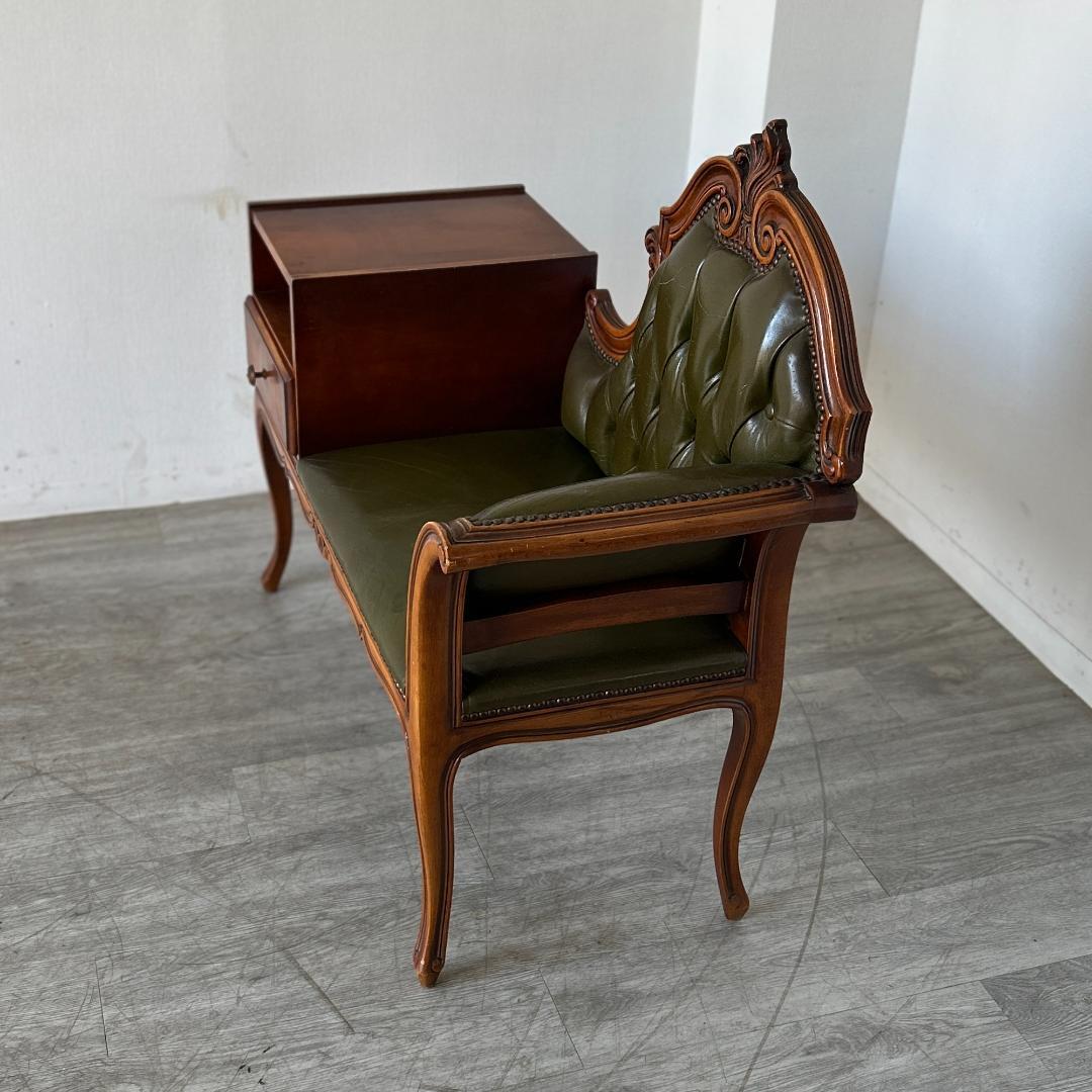 イギリス アンティーク家具 テレフォンベンチ 1960年頃 954A